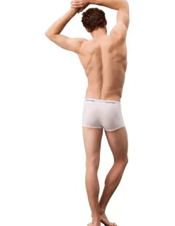 Calvin Klein Icon Cotton Low Rise Trunks 3 Pack in White