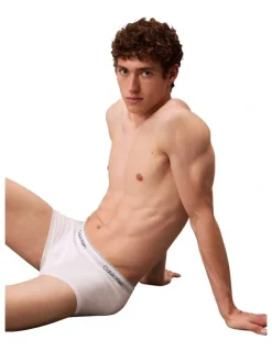 Calvin Klein Icon Cotton Low Rise Trunks 3 Pack in White