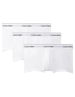 Calvin Klein Icon Cotton Low Rise Trunks 3 Pack in White