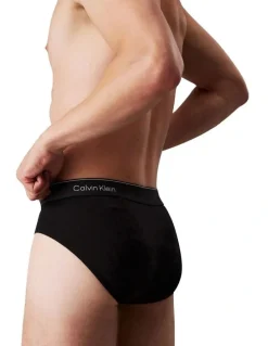 Calvin Klein Icon Cotton Hip Briefs Pack Of 3 in Multi