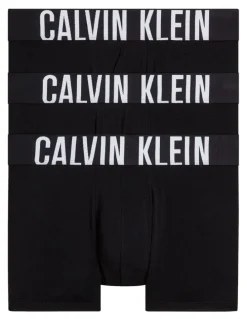 Calvin Klein Intense Power Cotton Trunks 3 Pack in Black