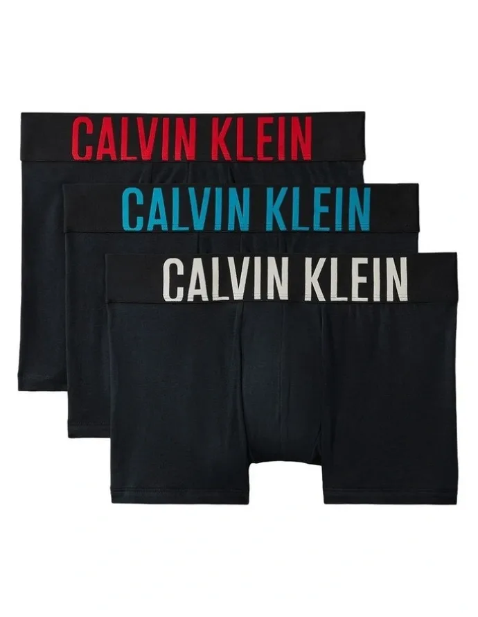 Calvin Klein Intense Power Cotton Trunks 3 Pack in Multi
