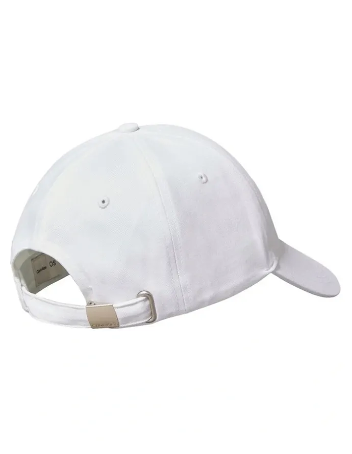 Calvin Klein Logo Embroidery Baseball Cap in White