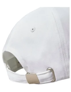 Calvin Klein Logo Embroidery Baseball Cap in White