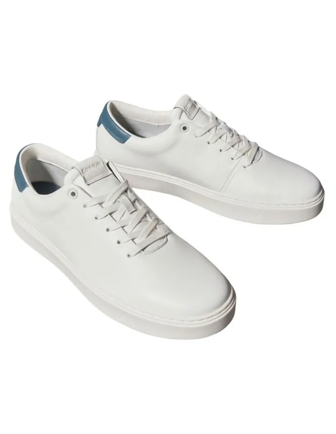 Calvin Klein Low Top Lace Up Oxford Sneaker in White