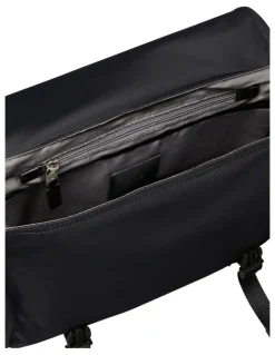 Calvin Klein Matte Nylon Messenger Bag in Black