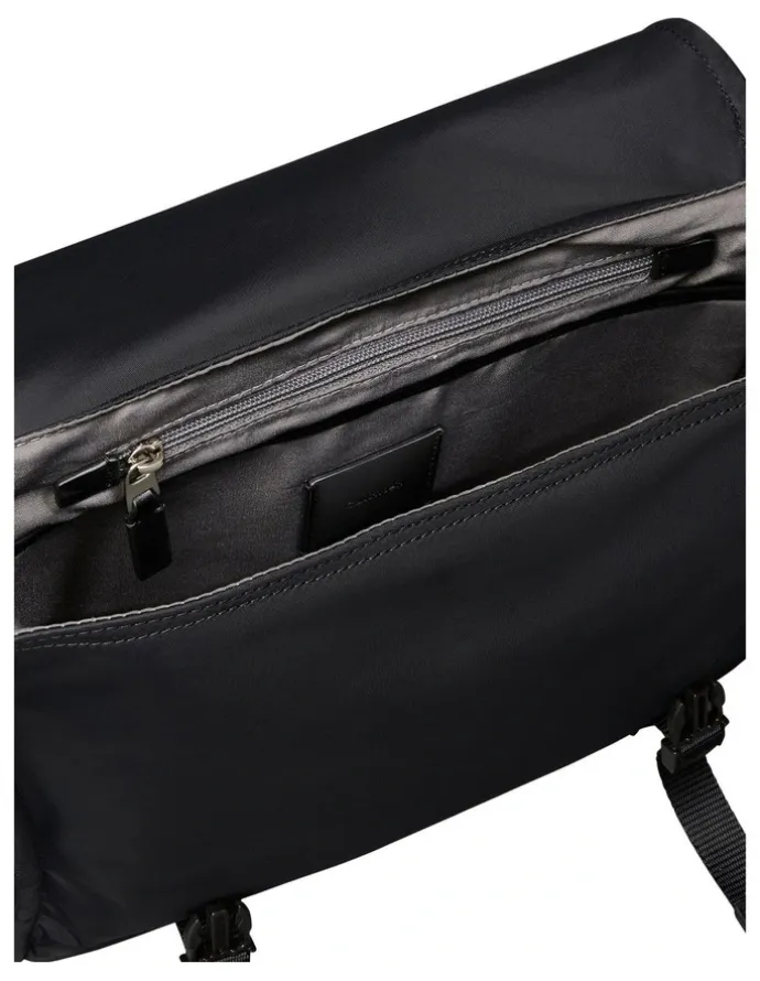 Calvin Klein Matte Nylon Messenger Bag in Black