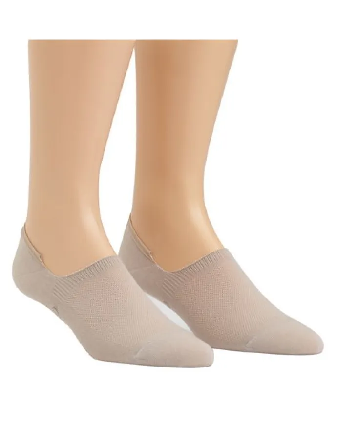 Calvin Klein No Show Liners Socks 2 Pack in Sand