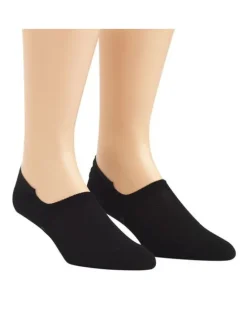 Calvin Klein No Show Liners Socks 2 Pack in Black