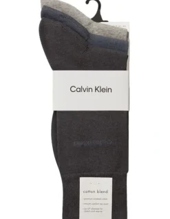 Calvin Klein Plain Socks Pack of 3 in Multi