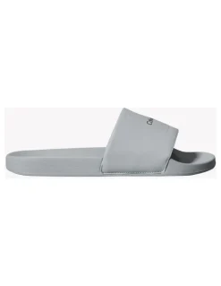 Calvin Klein Pool Slide Square Sandal in Granite Road