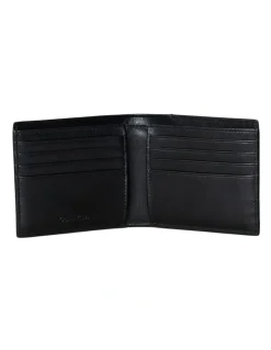Calvin Klein Raised EW Bill Fold Wallet in Black