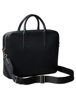Calvin Klein Raised Logo Commuter Bag in Black
