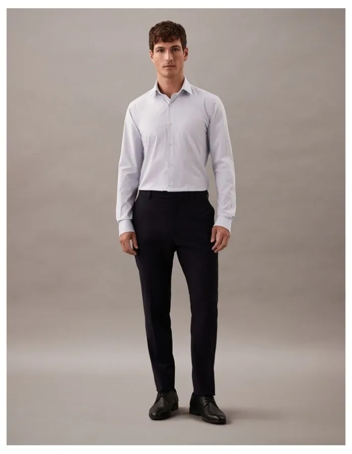Calvin Klein The Poplin Shirt Slim Fit in Denim Day
