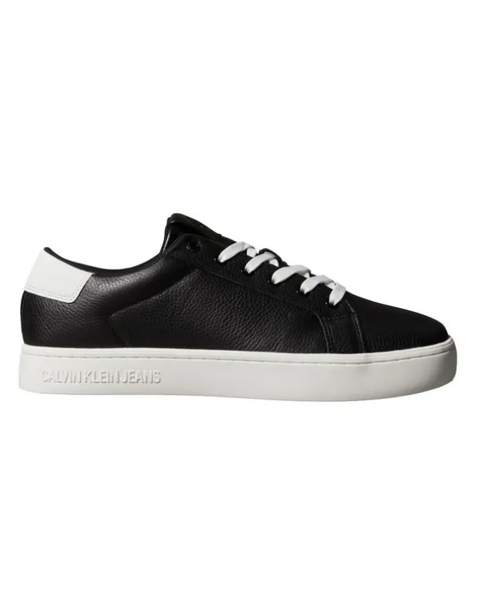 Calvin Klein Classic Cupsole Low On His Back Sneakers in Black