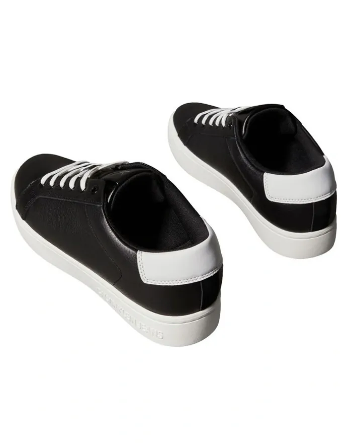 Calvin Klein Classic Cupsole Low On His Back Sneakers in Black