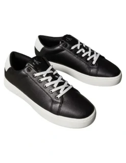 Calvin Klein Classic Cupsole Low On His Back Sneakers in Black