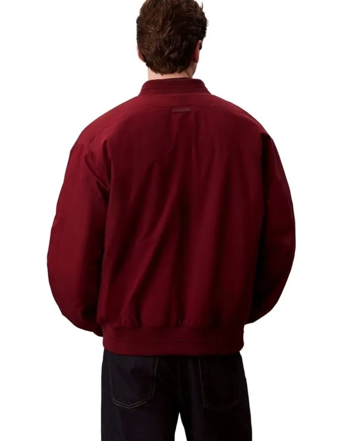 Calvin Klein Hero Bomber Jacket in Renaissance Red