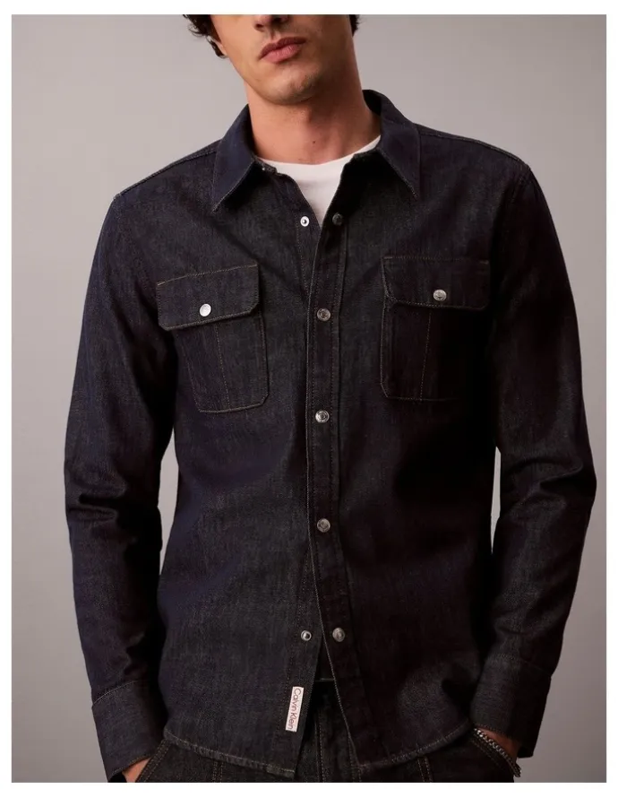 Calvin Klein Jeans Forever Raw Western Denim Shirt