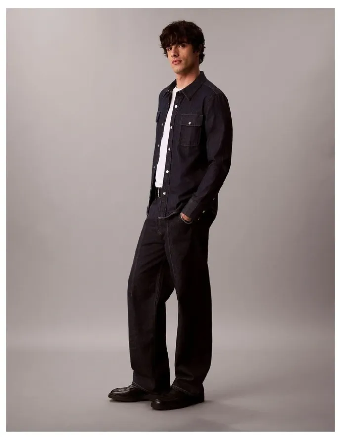 Calvin Klein Jeans Forever Raw Western Denim Shirt