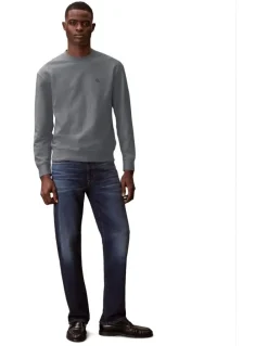 Calvin Klein Jeans Long sleeves 350 Terry Monogram Crew neck Sweatshirt in Grey