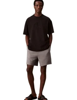 Calvin Klein Jeans Premium Terry Monogram Short in Grey
