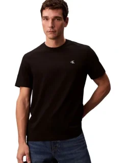 Calvin Klein Jeans Short Sleeve Monogram Easy Tee in Black