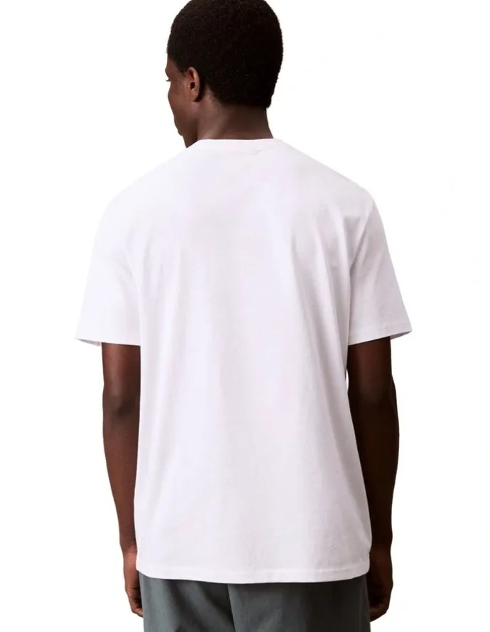 Calvin Klein Jeans Short Sleeves Easy Monogram Tee in White