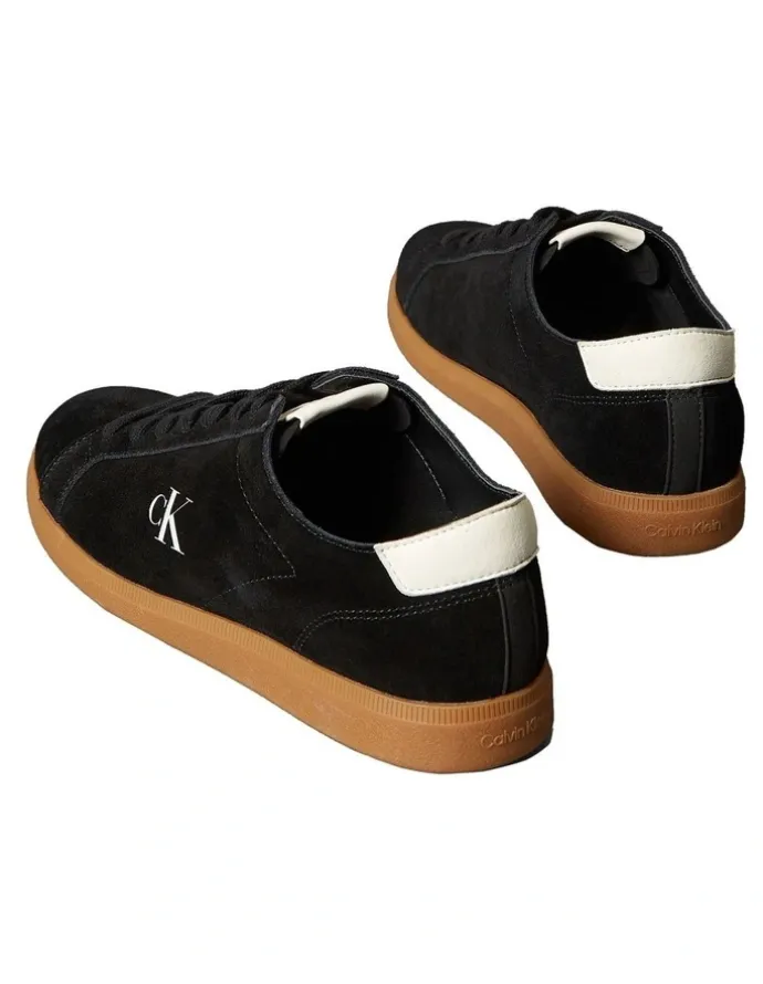 Calvin Klein Low Profile Cupsole Su Sneaker in Ck Black/Creamy