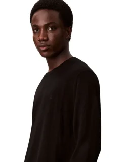 Calvin Klein Merino Crew Neck Sweater in Black