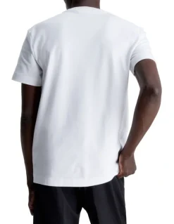 Calvin Klein Mircro Logo Interlock T-shirt in White