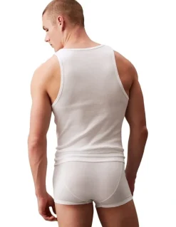 Calvin Klein 3 Pack Cotton Classics Singlet in White