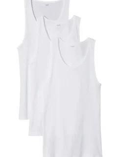 Calvin Klein 3 Pack Cotton Classics Singlet in White