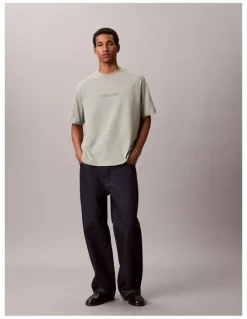 Calvin Klein Relaxed Standard Logo T-shirt in Shadow