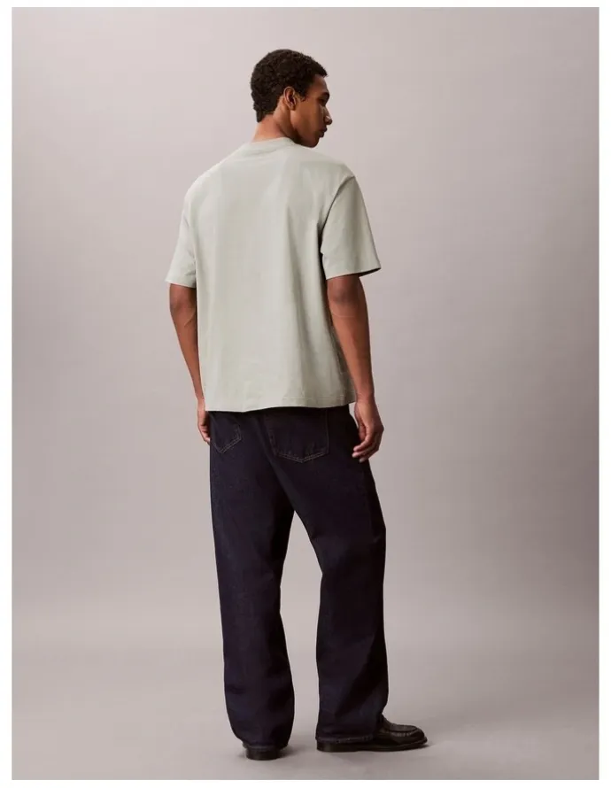 Calvin Klein Relaxed Standard Logo T-shirt in Shadow