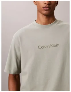 Calvin Klein Relaxed Standard Logo T-shirt in Shadow