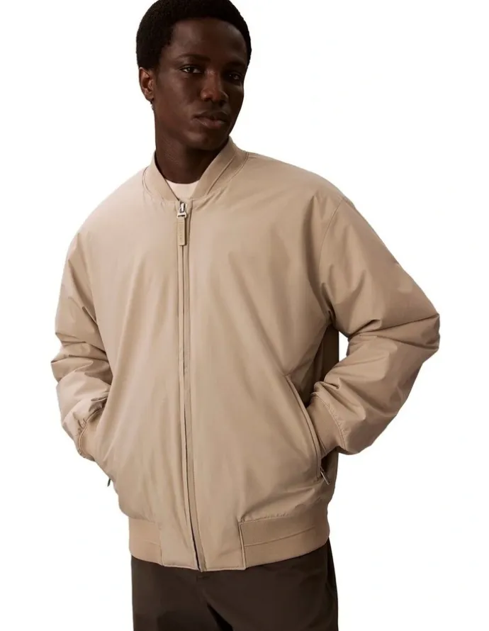 Calvin Klein Sportswear Hero Bomber in Vintage Khaki