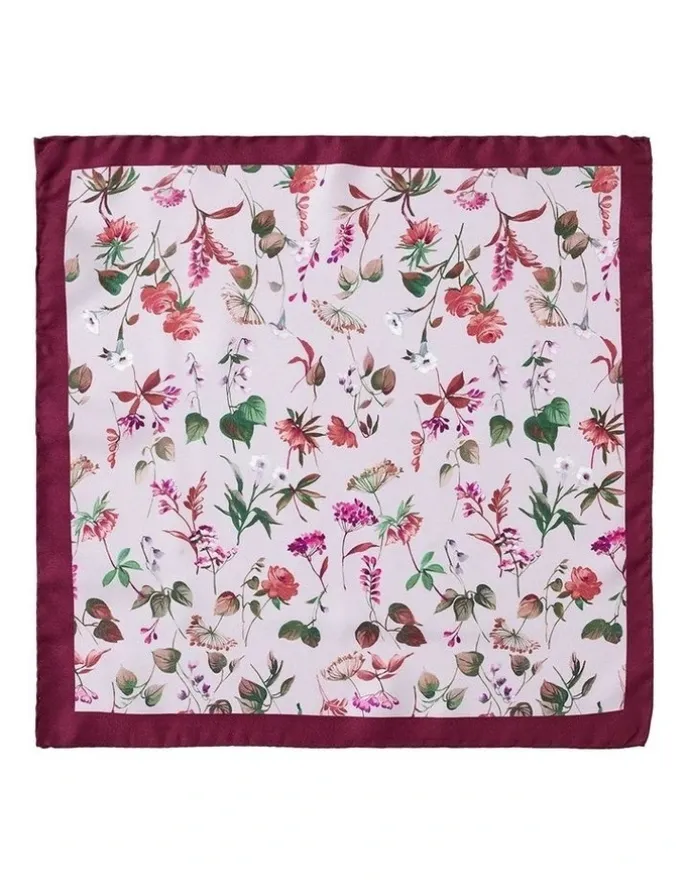 Cambridge Allium Floral Silk Pocket Square in Multi