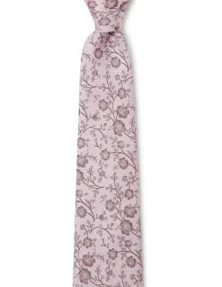 Cambridge Blossoms Silk Tie In Pink