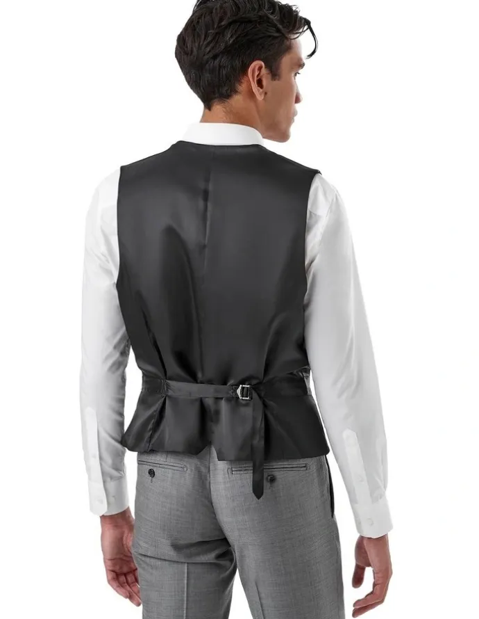 Cambridge Fawkner Modern Fit Vest In Grey