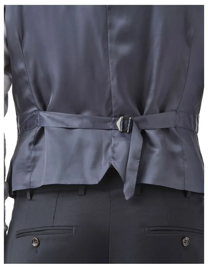 Cambridge Fawkner Modern Fit Vest in Dark Navy