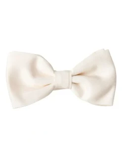 Cambridge Formal Silk Bowtie in Ivory