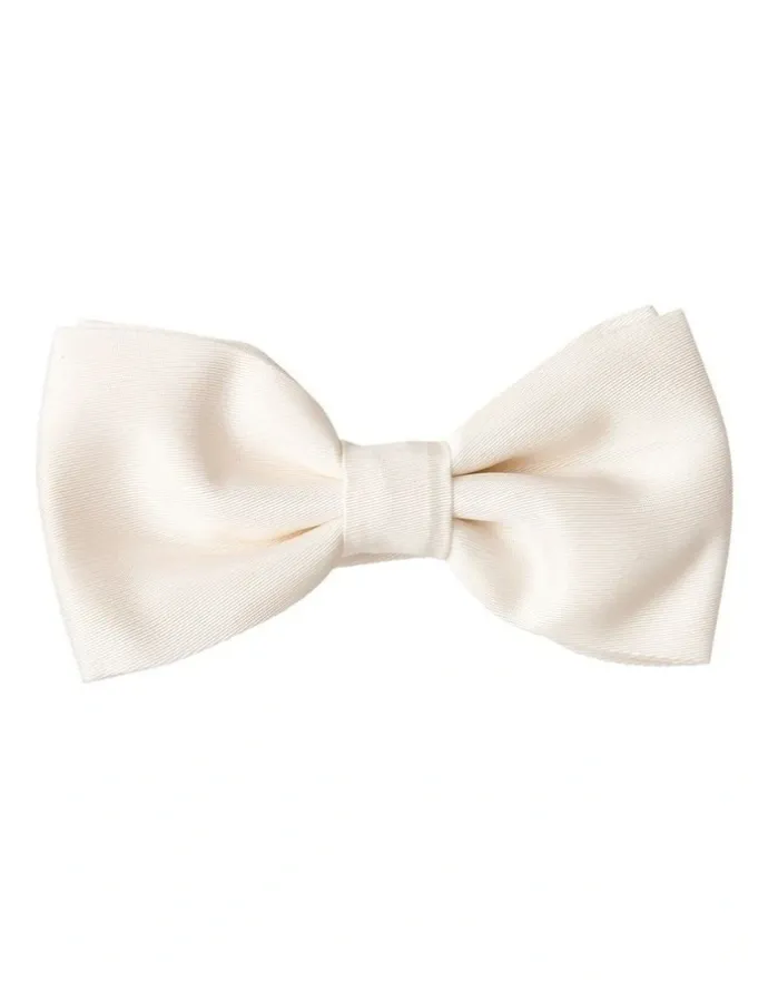 Cambridge Formal Silk Bowtie in Ivory