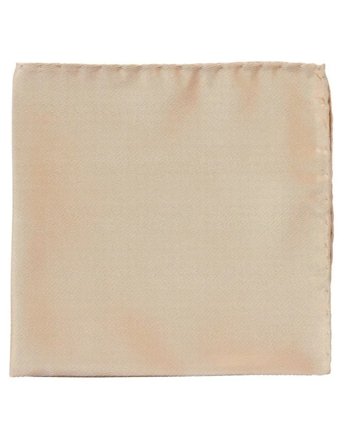 Cambridge Formal Silk Pocket Square in Gold