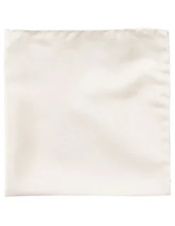 Cambridge Formal Silk Pocket Square in Ivory