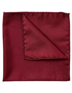 Cambridge Formal Silk Pocket Square in Burgandy