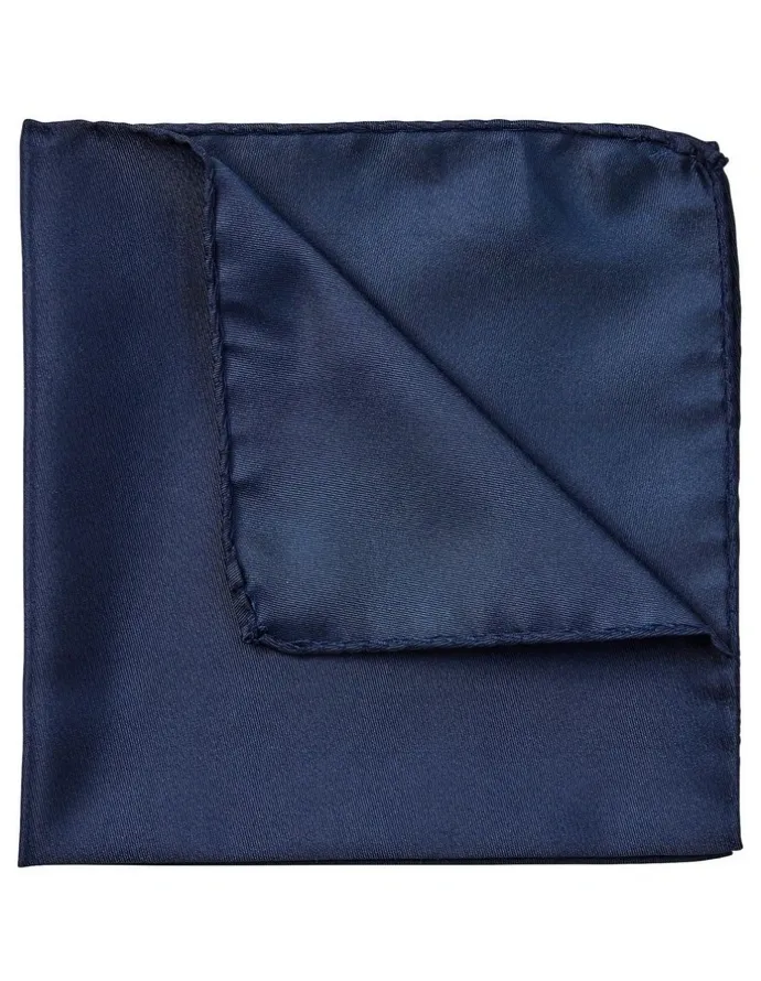 Cambridge Formal Silk Pocket Square in Navy