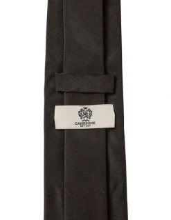Cambridge Formal Silk Tie in Black