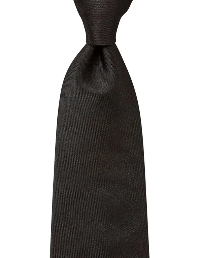 Cambridge Formal Silk Tie in Black