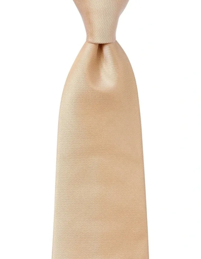 Cambridge Formal Silk Tie in Gold